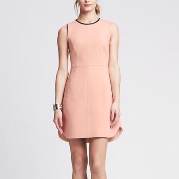 blush pink sheath dress
